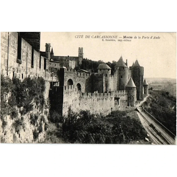 Other - CITÉ DE CARCASSONNE -Montée de la Porte d'Aude- Carcassonne, France Postcard